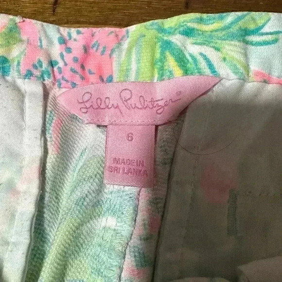 Lilly Pulitzer Adie Short Seasalt Blue on Parade size 6 EUC - Picture 6 of 8